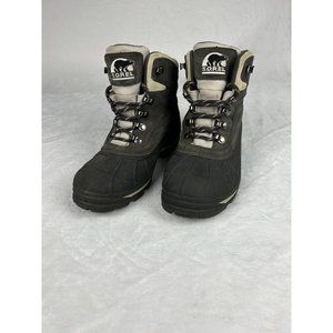 Sorel Womens size 8 Cold Mountain Thinsulate Winter Hiking Boots Sage Top NL1207